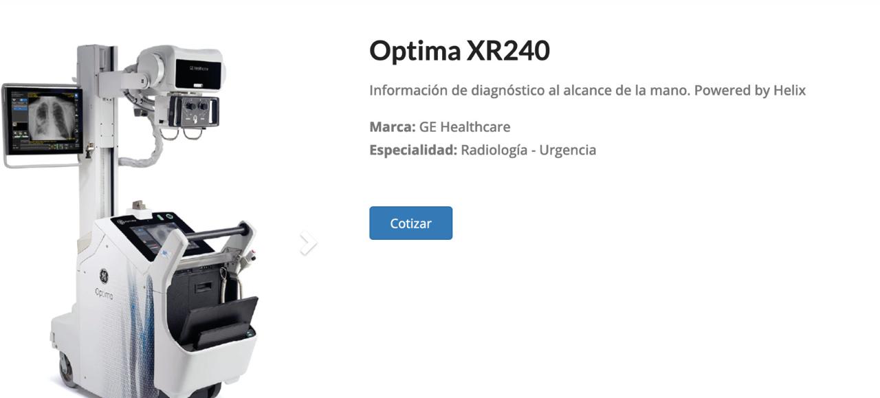 Hoser Phase 1 product page — equipment catalog and inquiry system